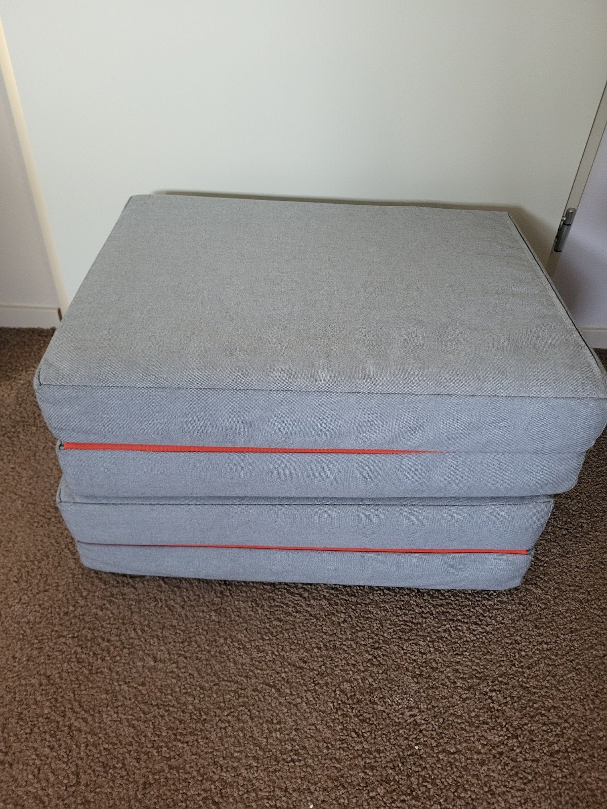 Ikea SLÄKT poef/matras grijs, Ophalen, Zo goed als nieuw
