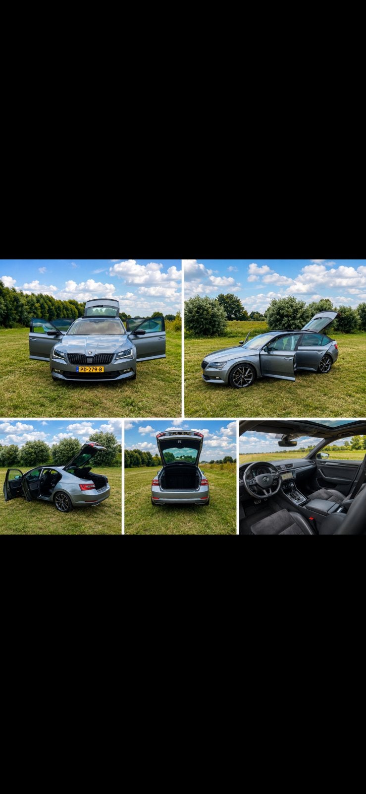 Skoda Superb 1.8 TSI 132KW Dsg-7 My15 2017 Grijs, Auto's, Skoda, 1800 kg, Zwart, 4 cilinders, 179 pk
