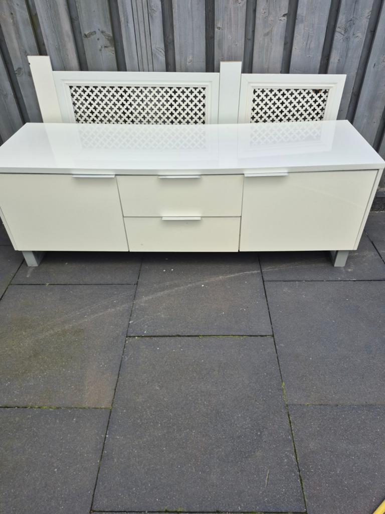 Wit kast, 50 tot 70 cm, 105 cm of meer, Ophalen of Verzenden, 100 cm of meer