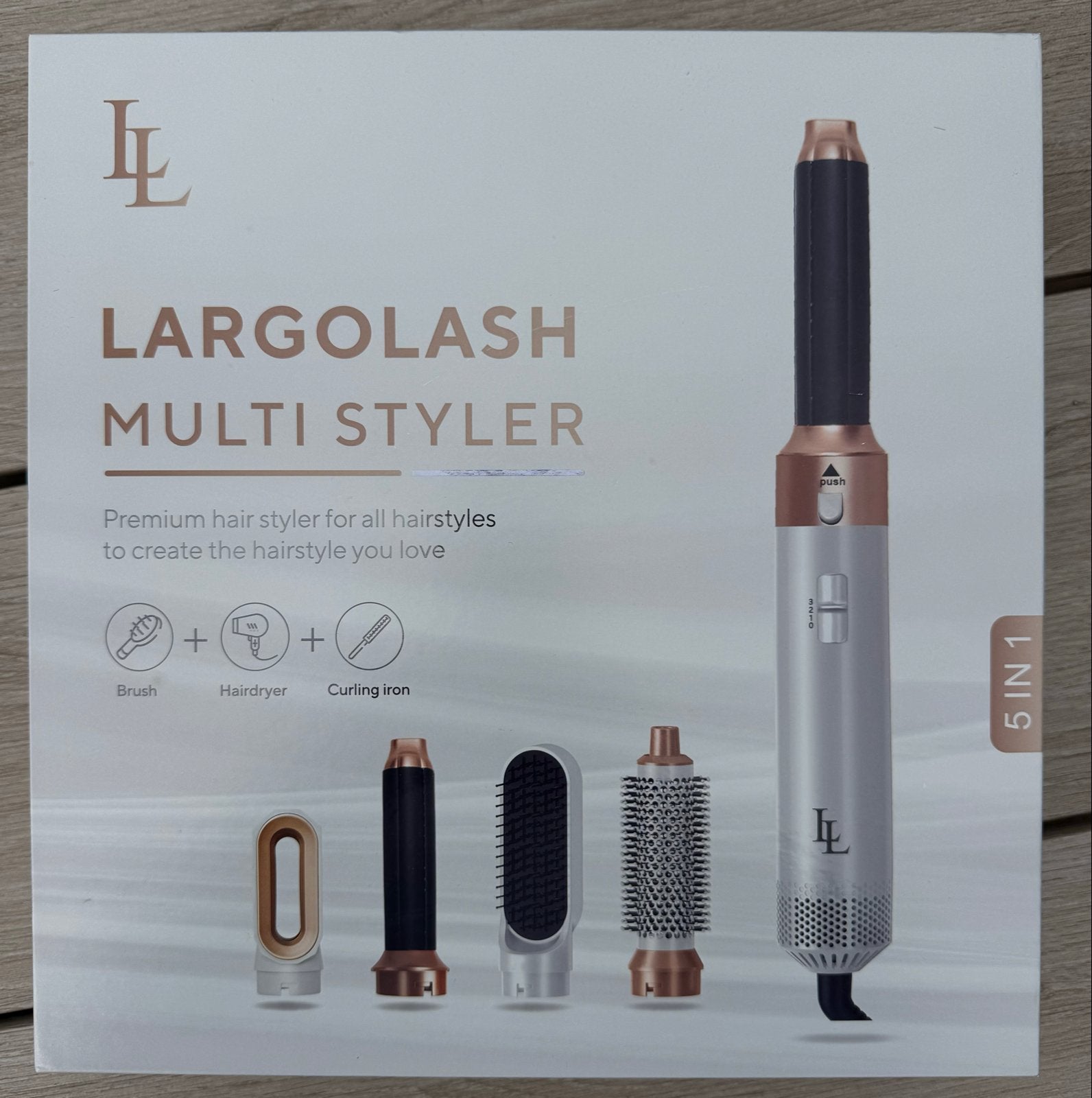 Largolash 5-in-1 Multi Styler - Haarstylingapparaat, Ophalen of Verzenden, Nieuw, Krultang of Stijltang