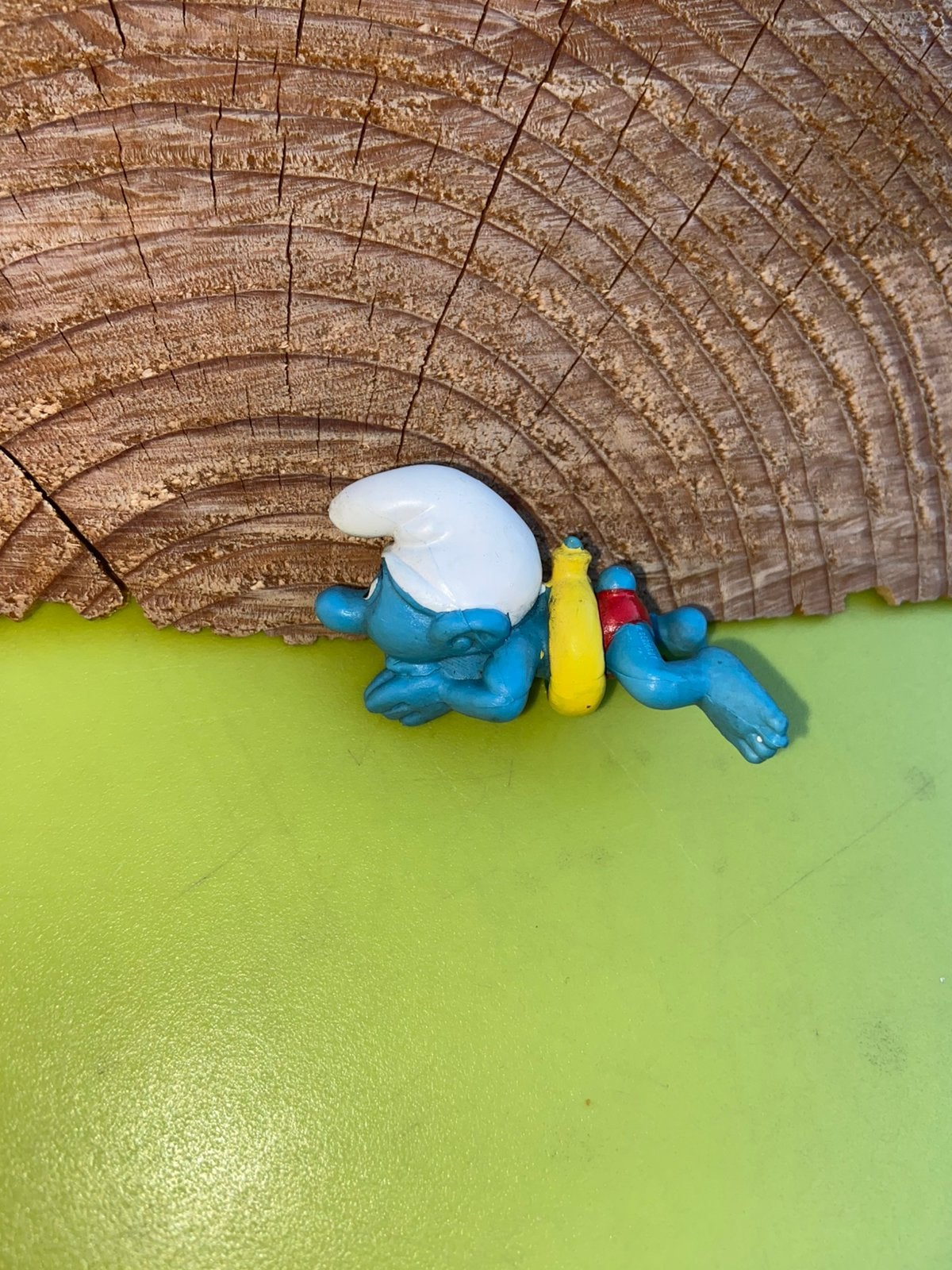 Smurfen smurf met gele zwemband, Ophalen of Verzenden, Zo goed als nieuw, Verschillende Smurfen