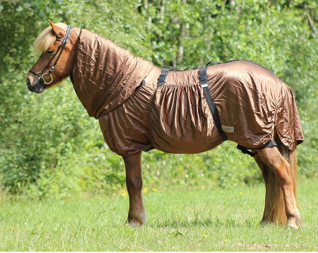 Zomereczeem deken 105/75 shetlander, Dieren en Toebehoren, Shetlander/Mini, QHP, Afneembare hals, Nieuw