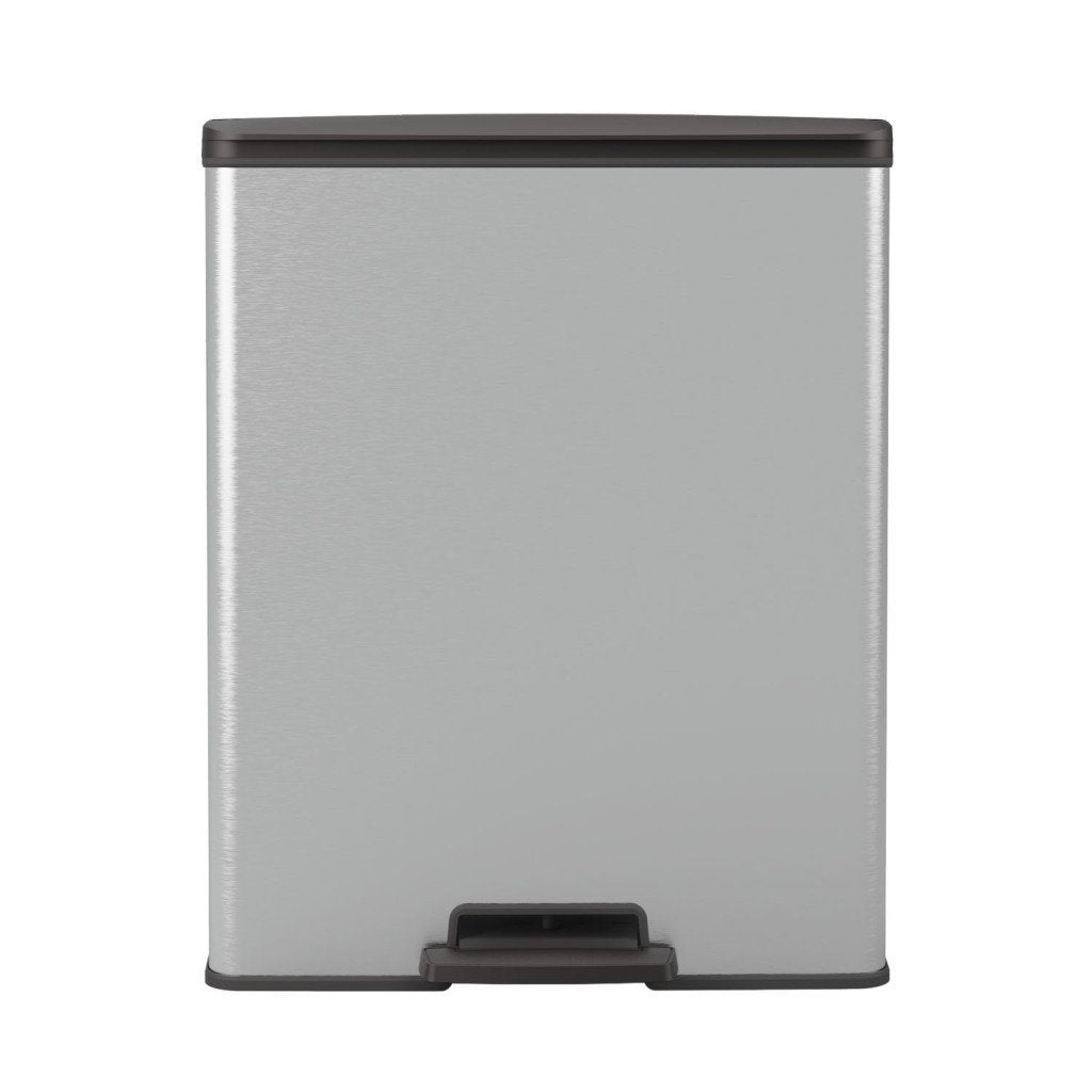 Curver Decobin Pedaalemmer 65L Zilver Metallic, 50 – 75, Kunststof, Met pedaal, Info@curver.com