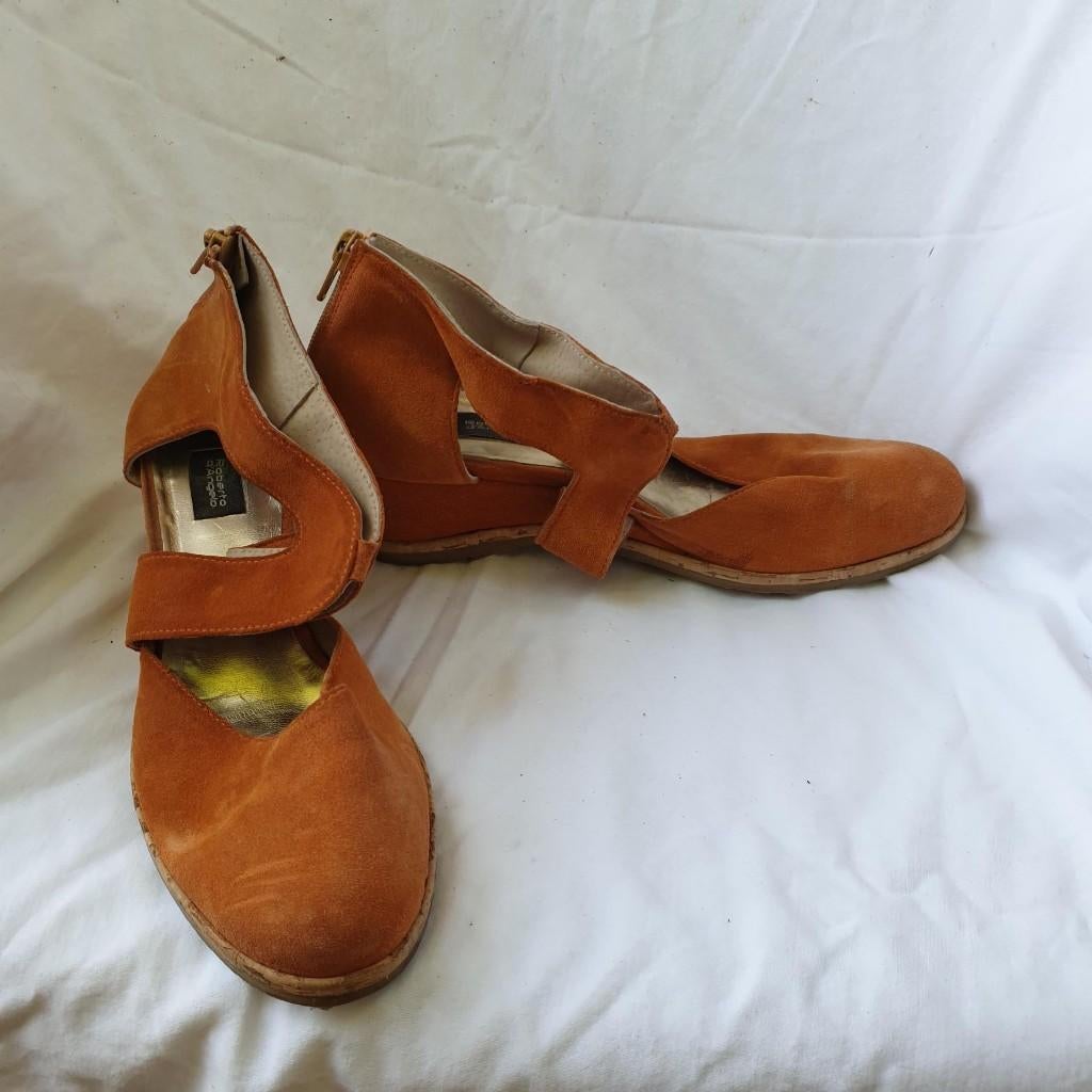 Gave sandalen met apart model mt 37 merk Roberto D'Angelo, Bruin, ., Zo goed als nieuw, .