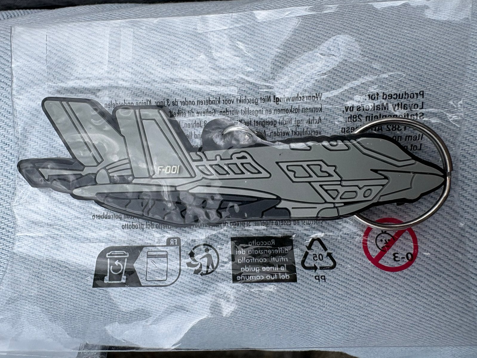 F-16 straaljager sleutelhanger, Ophalen of Verzenden, Nieuw, Transport