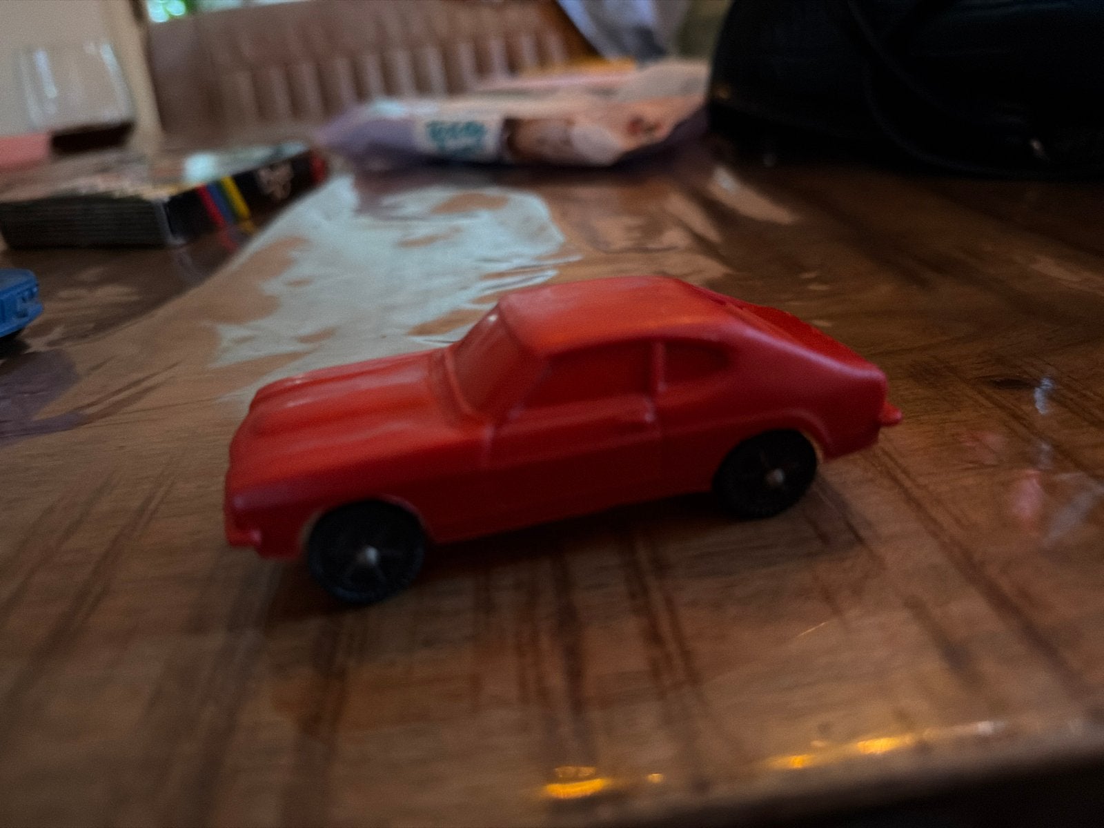 Vintage Tomte Ford Capri 1/43 - Rood Speelgoedauto, Gebruikt, Auto, Ophalen of Verzenden, X