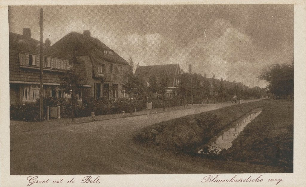 De Bilt - Bilthoven groeten uit Blauwkahelsche weg, Verzenden, 1920 tot 1940, Ongelopen, Utrecht