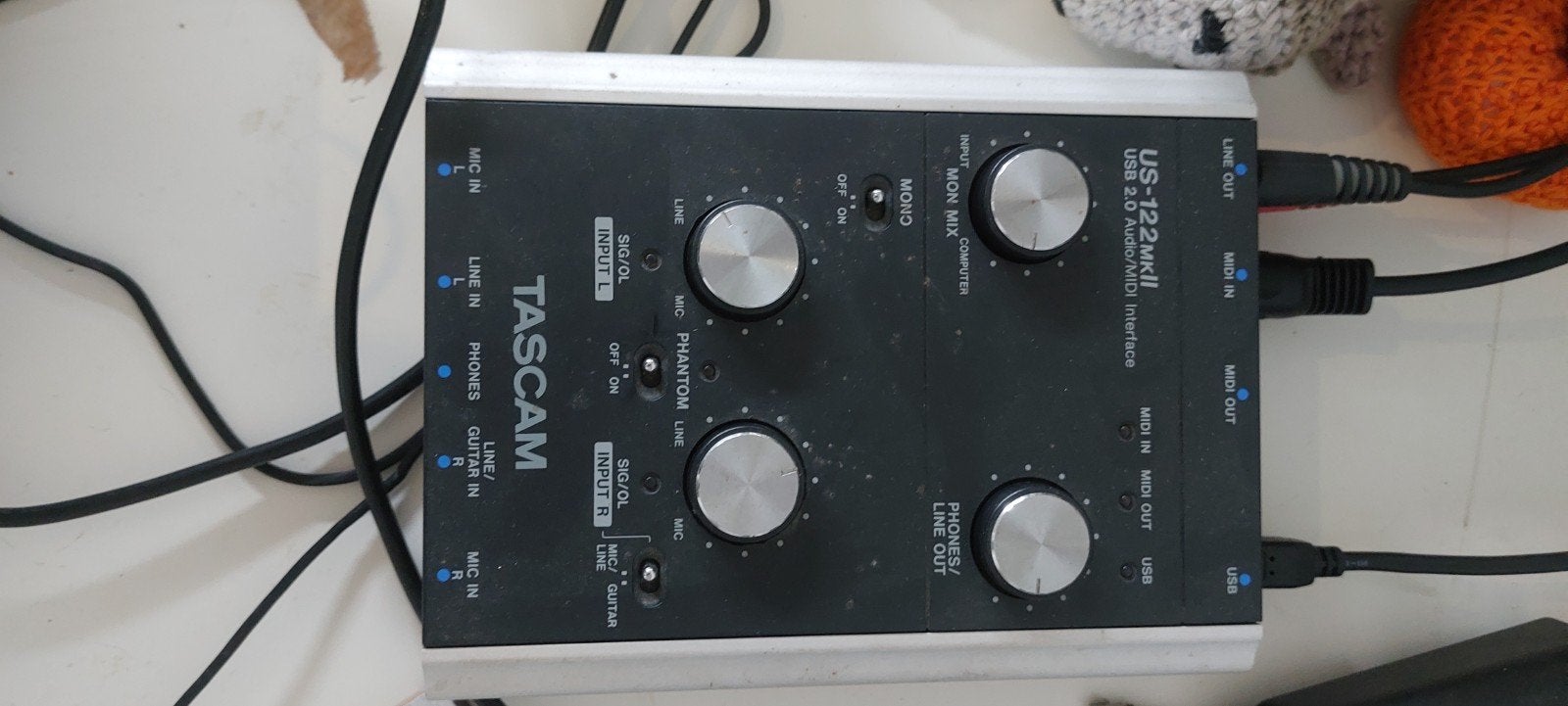Tascam US-122MKII USB Audio/MIDI Interface, Computers en Software, Geluidskaarten, Ophalen of Verzenden, Gebruikt