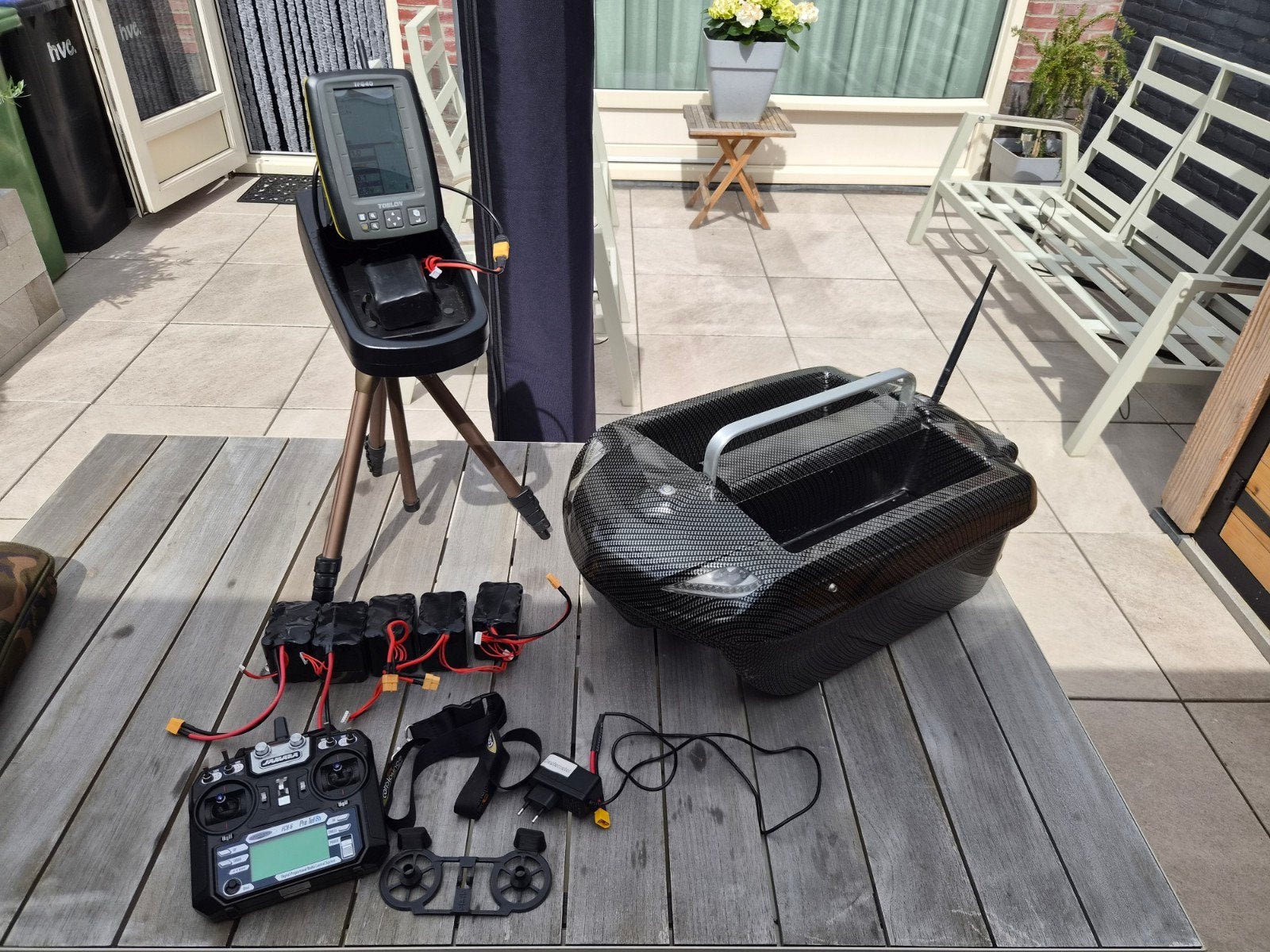 Carplounge RT4 Voerboot met Toslon TF640 Fishfinder, Ophalen, Gebruikt, Overige typen