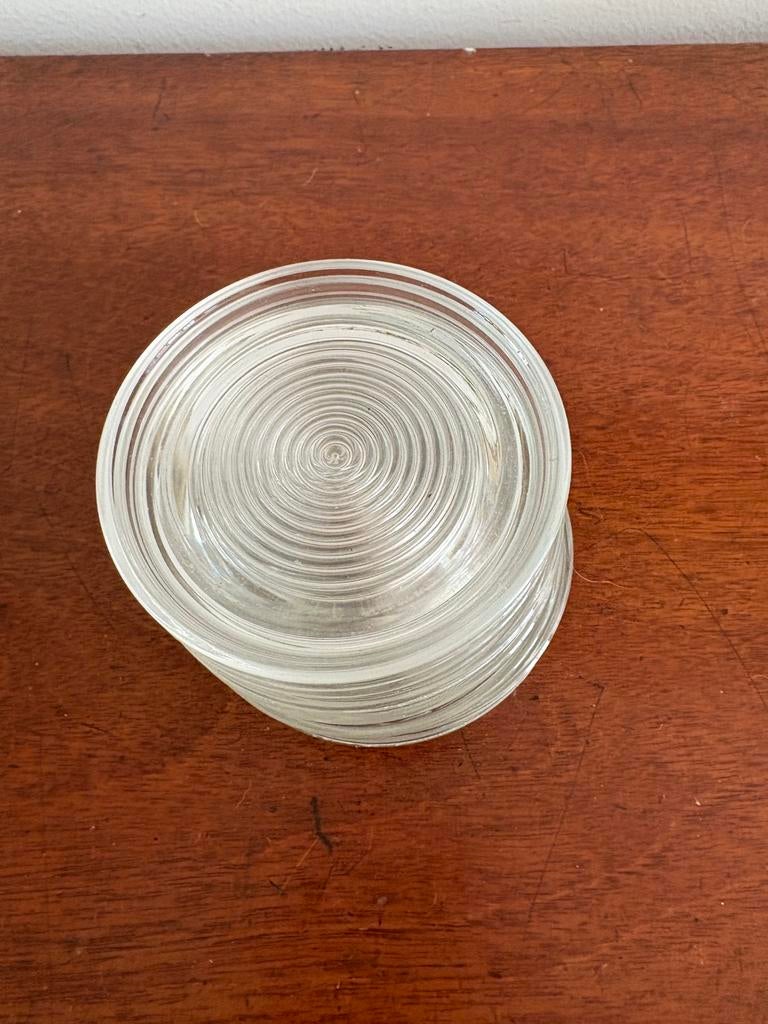Persglazen Circula onderzetters Copier Leerdam., Antiek en Kunst, Antiek | Glas en Kristal, Ophalen of Verzenden