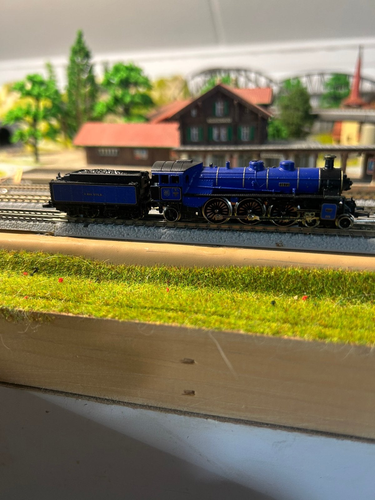 Marklin z spoor Stoomlok met tender, Wisselstroom, Locomotief, Ophalen of Verzenden, Zo goed als nieuw