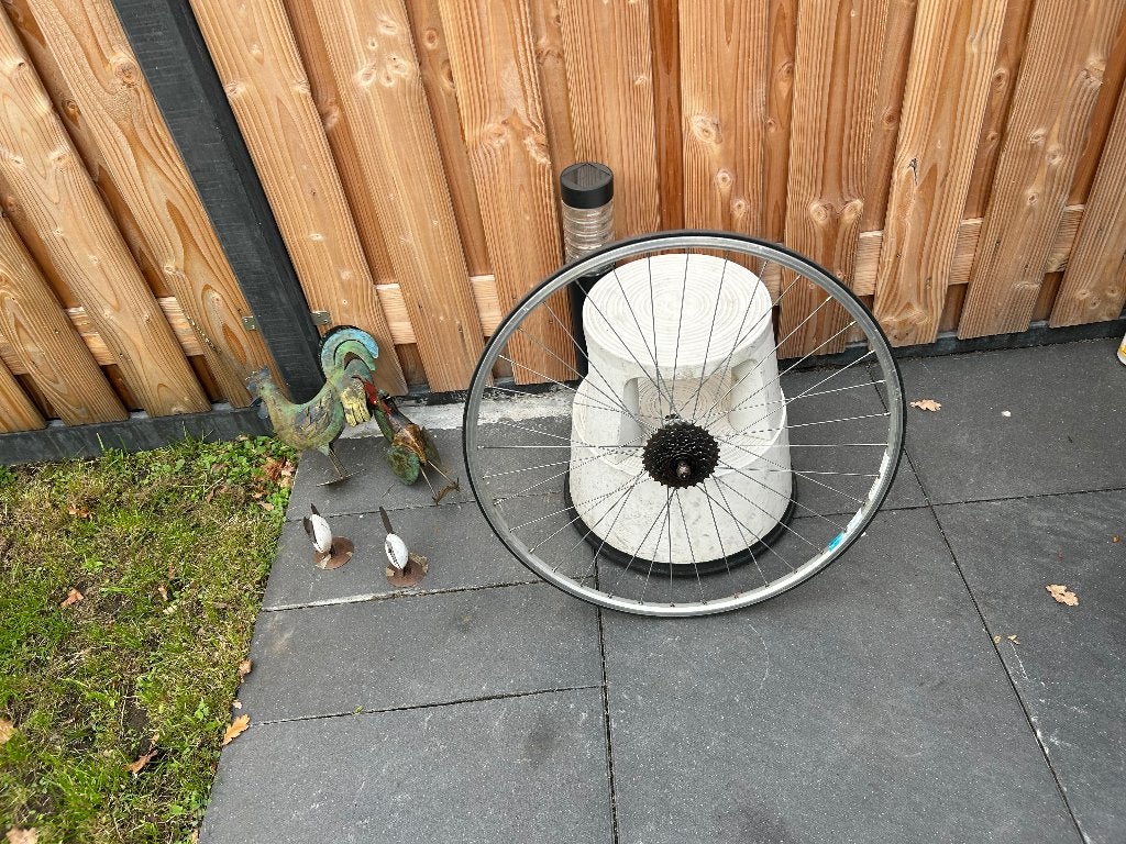 Vintage Racefiets Achterwiel 28" Rigida 6-speed Massieve Ban, Wiel, Gebruikt, OLDTIMER RACEFIETS wiel, Ophalen of Verzenden