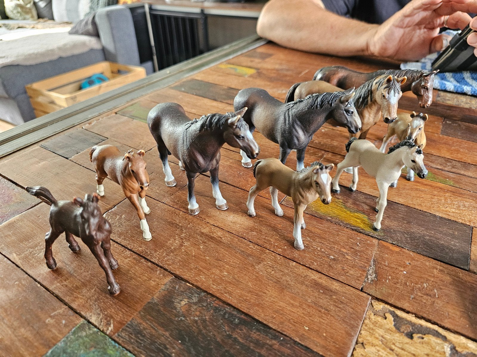 Schleich paarden, Hannoveraan, diversen, Ophalen of Verzenden, Gebruikt, Jongen of Meisje