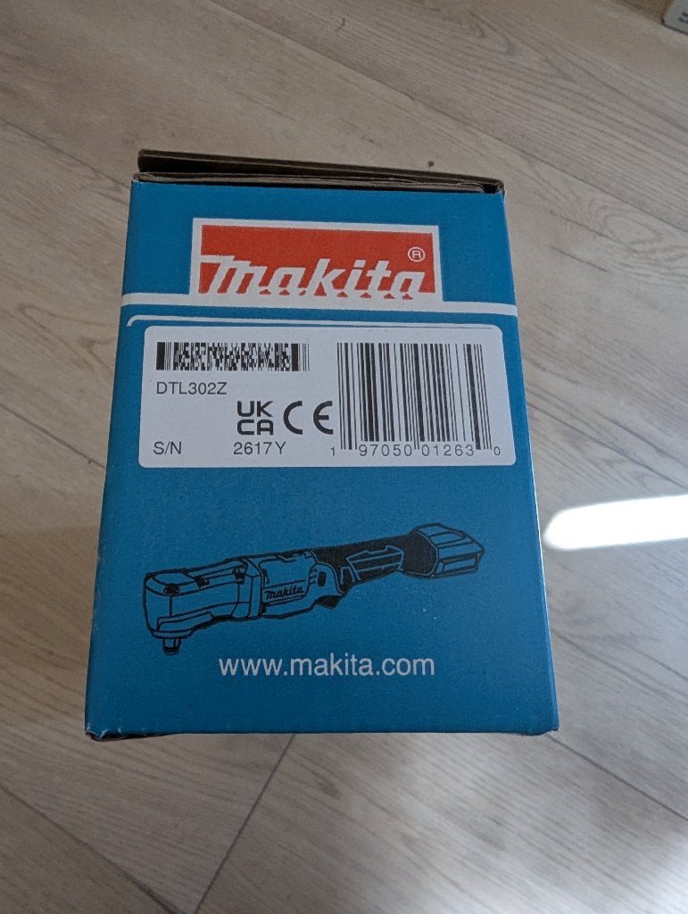 Makita DTL302Z - LXT 18 V Haakse Slagmoersleutel 3/8", Ophalen, Nieuw, Minder dan 700 watt, Haakse handslijpmachine