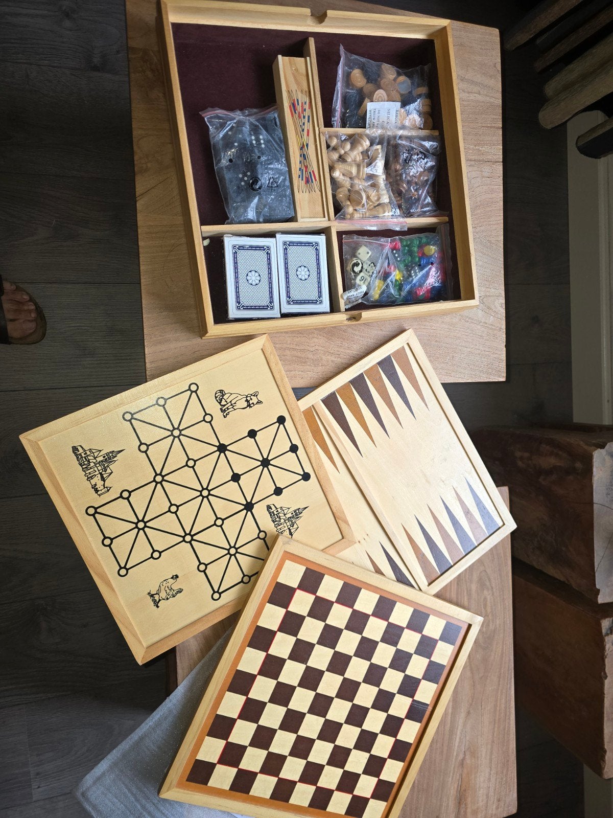 spellendoos. incl. schaakspel, Ophalen of Verzenden, Nieuw