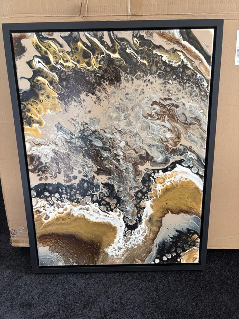 Hand geschilderd acrylic pouring, Ophalen of Verzenden