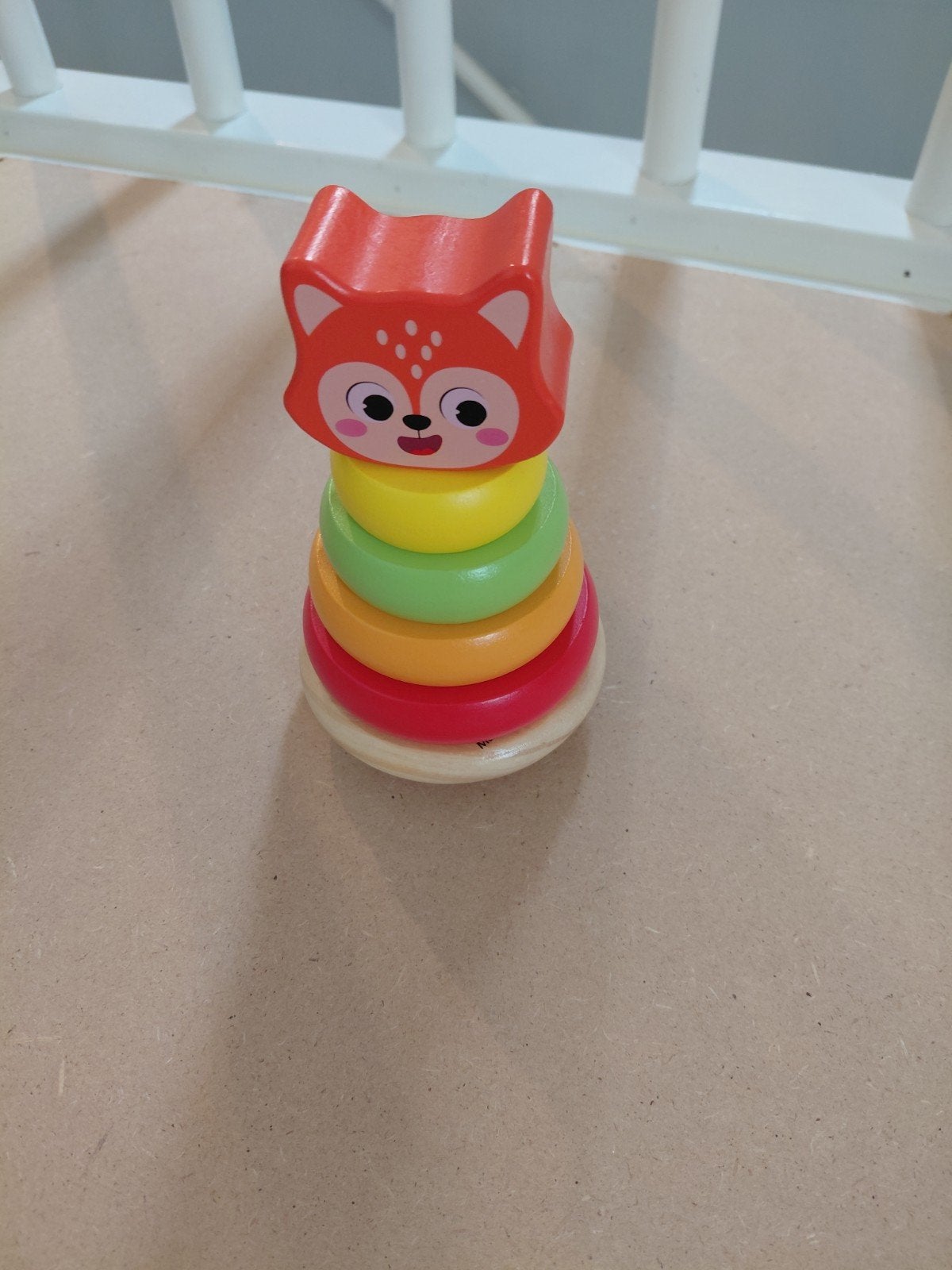 Leuke stapeltoren vos - houten speelgoed, Ophalen of Verzenden, Zo goed als nieuw, Overige typen