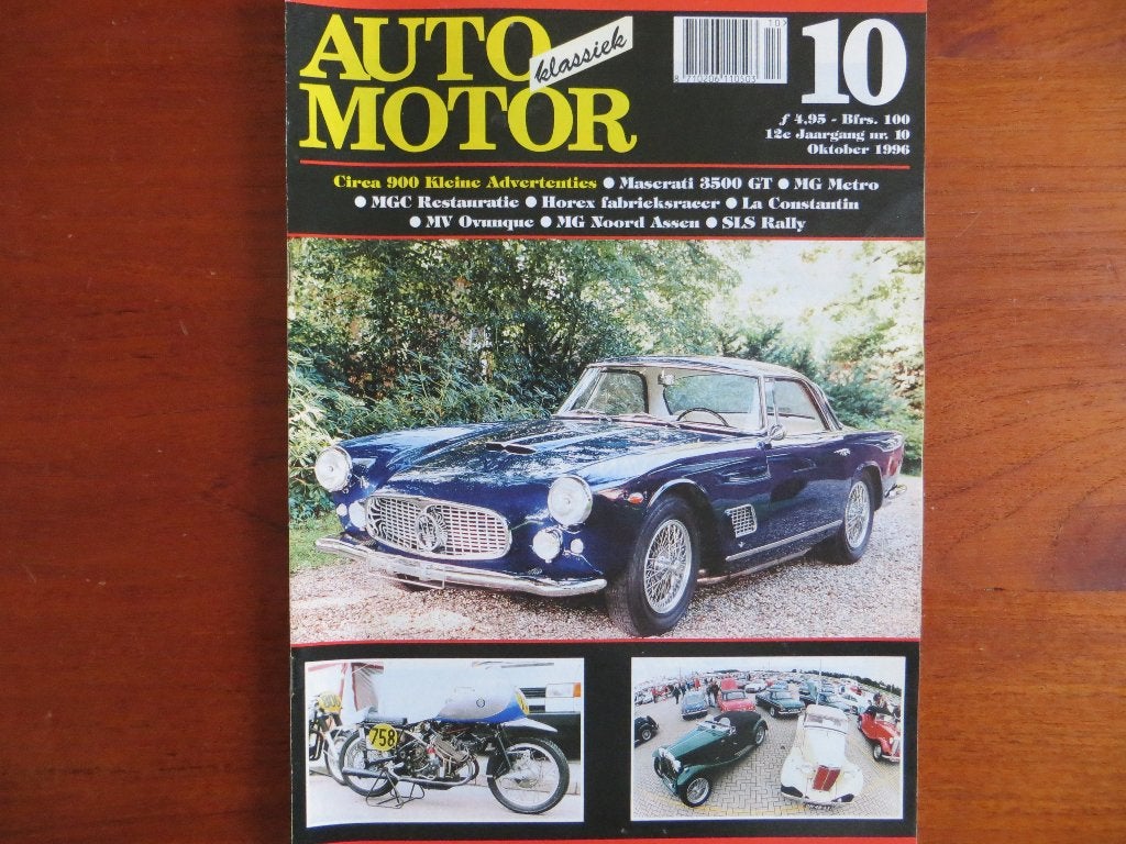 Auto Motor Klassiek 10 1996 Maserati 3500, MG C, MG Metro, Verzenden, Nieuw, Overige merken