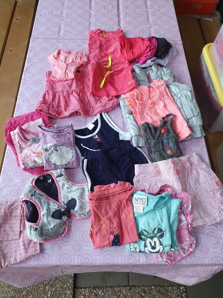 Kledingpakket meisje maat 92/98, Ophalen, Gebruikt, Maat 92