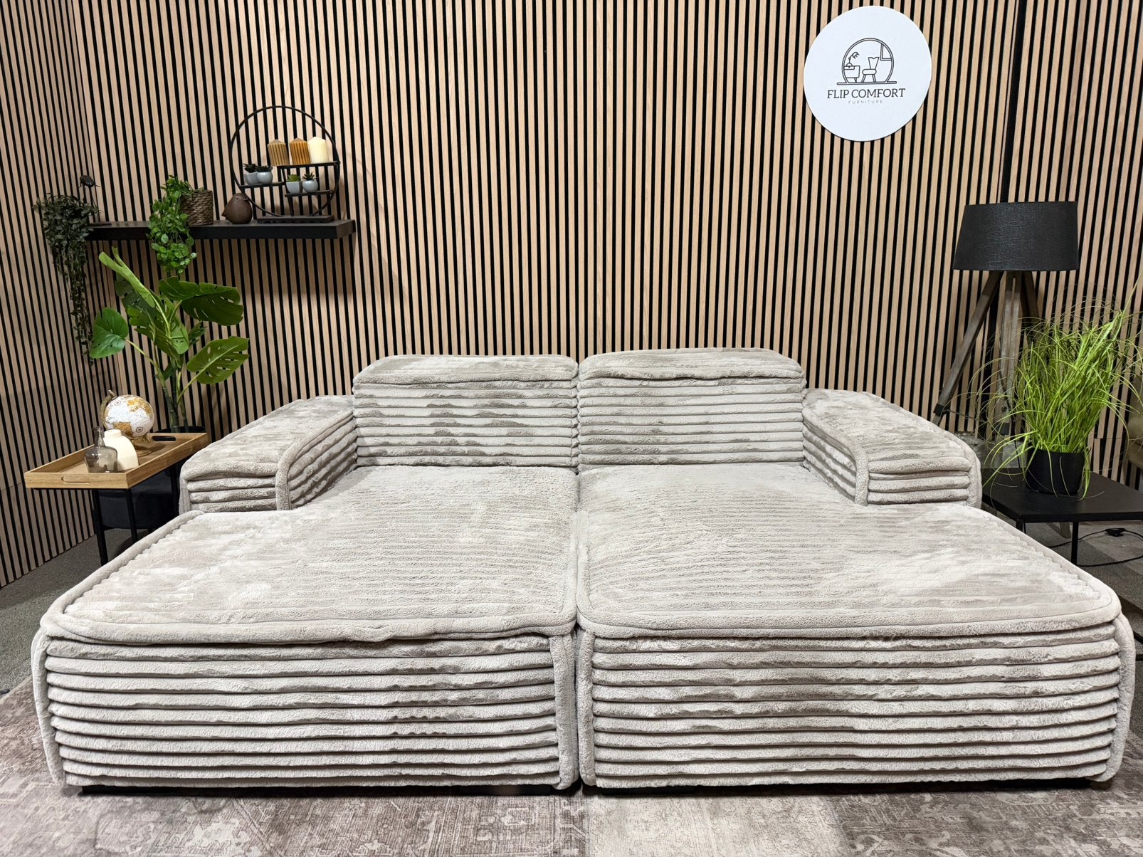 “GRATIS LEVERING” Gave Ribstof hoekbank! 230x175, Huis en Inrichting, Als nieuw, rib, dikke ribstof, 125 tot 150 cm, Hoekbank