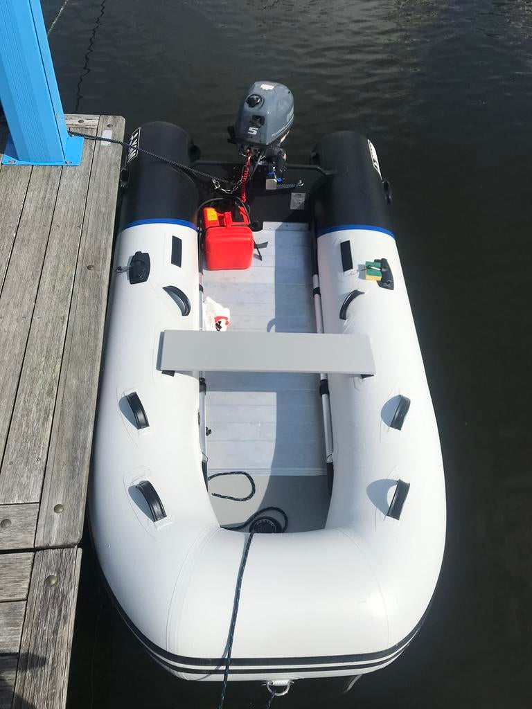 Rubberboot met motor., Watersport en Boten, Aluminium, Yam, Ophalen of Verzenden, Zo goed als nieuw