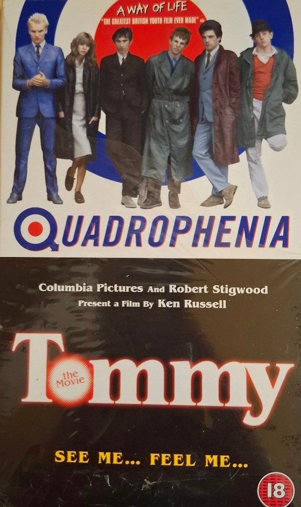 Quadrophenia & Tommy - 2 VHS - 4thumbs Video, Cd's en Dvd's, Boxset, Muziek, Engels, Alle leeftijden