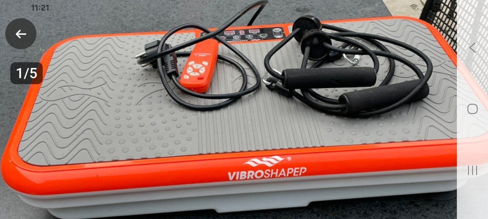 VibroShaper trilplaat met afstandsbediening en handleiding, Ophalen, Trilplaat, Zo goed als nieuw, Benen