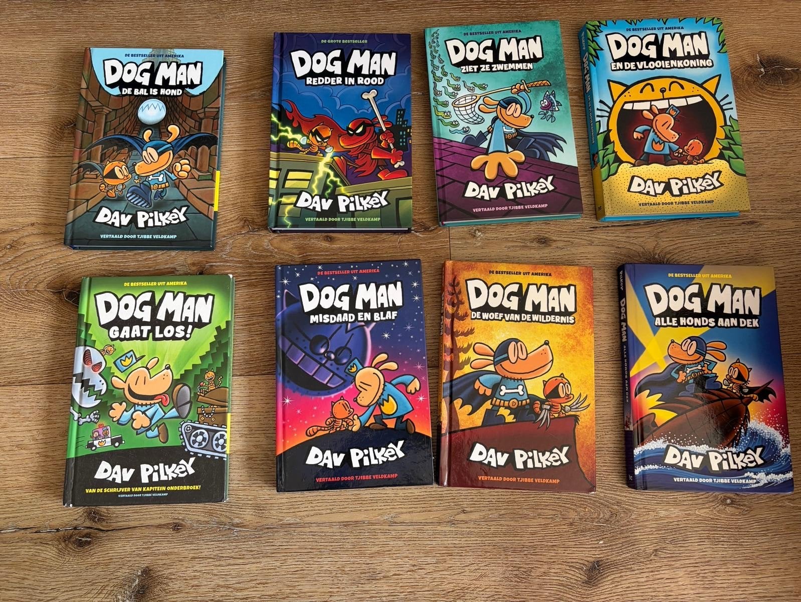 Dog Man boekenreeks - 8 delen, Ophalen of Verzenden, Zo goed als nieuw, Fictie algemeen