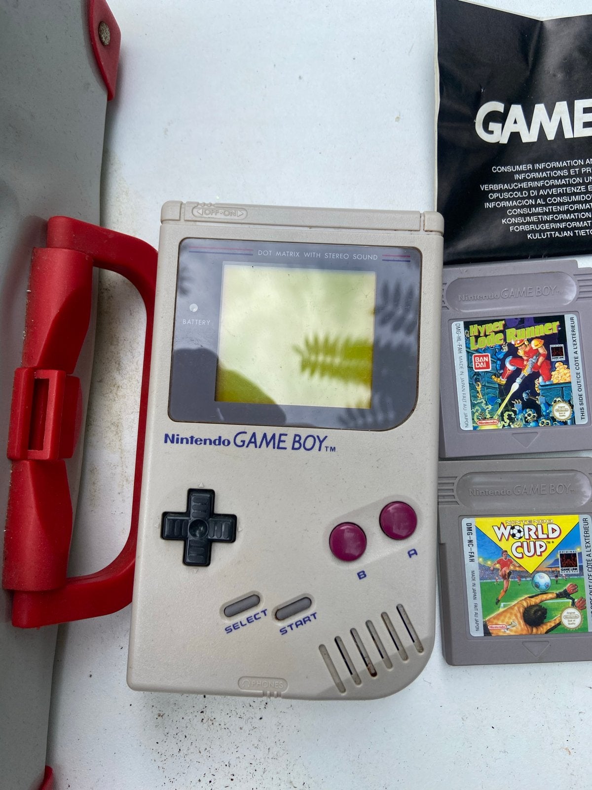 Nintendo Game Boy Classic met 8 games en accessoires, Ophalen of Verzenden, Gebruikt, Game Boy Classic, Met games
