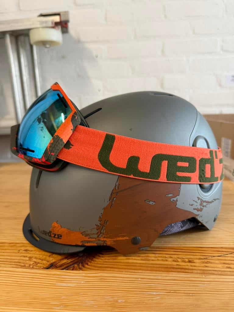 Wedze skihelm + skibril ZGAN, Ophalen, Zo goed als nieuw, Overige typen