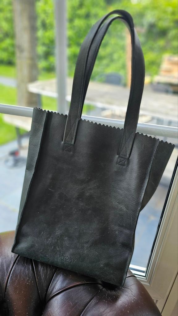 MYOMY shopper tas zwart leer, Ophalen of Verzenden, Zwart, Shopper