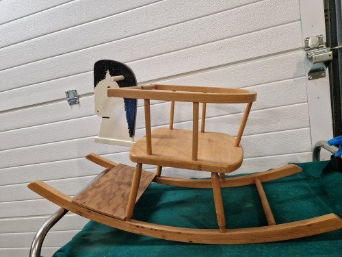 schommelpaard hout vintage, Ophalen of Verzenden, 'T Olde Gre-j, Info@toldegrej.nl, Endepoelstraat 20f Didam