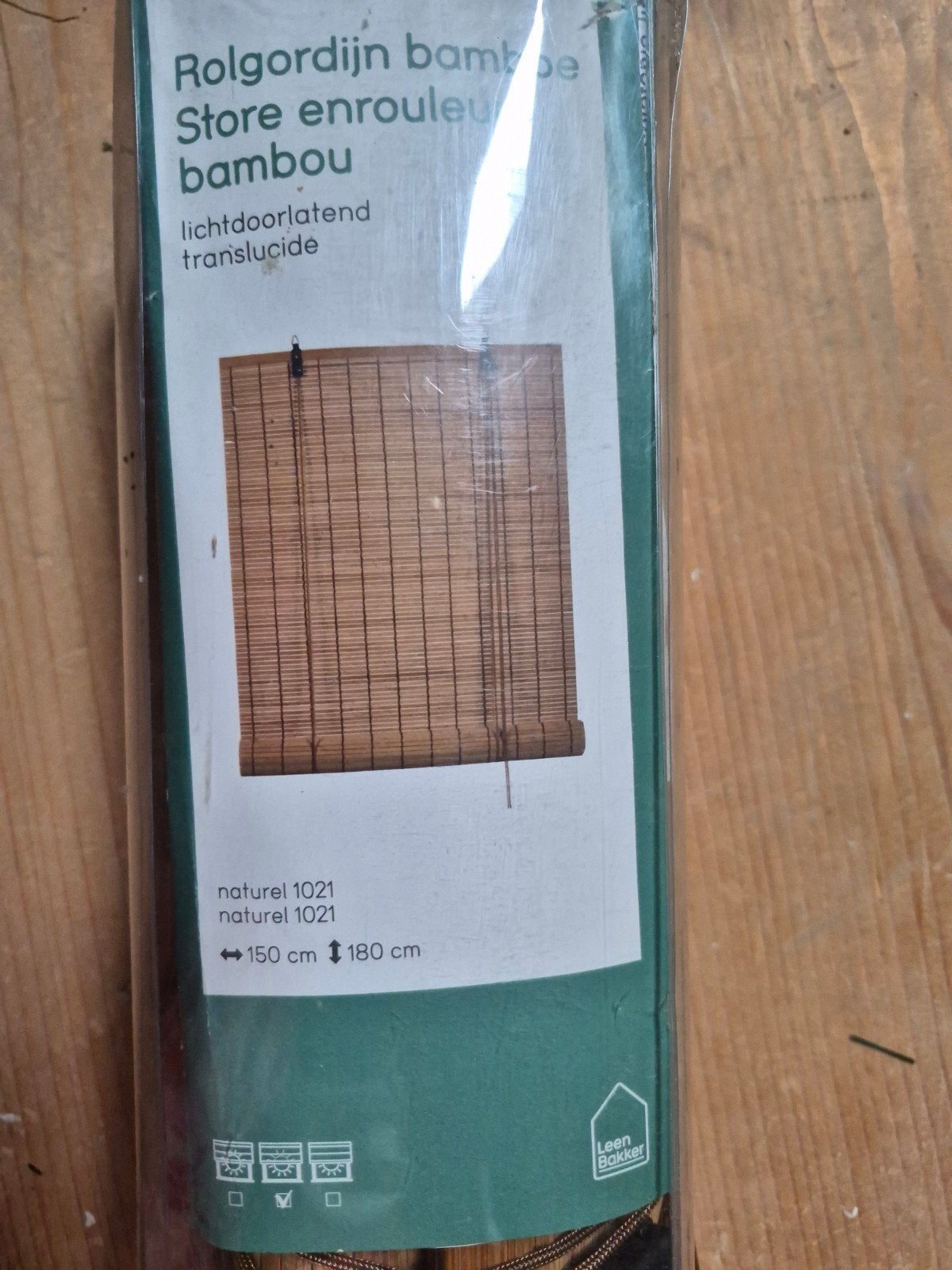bamboe Rolgordijn nieuw inde doos., Rolgordijn, Ophalen of Verzenden, Rolgordijn, Bamboe