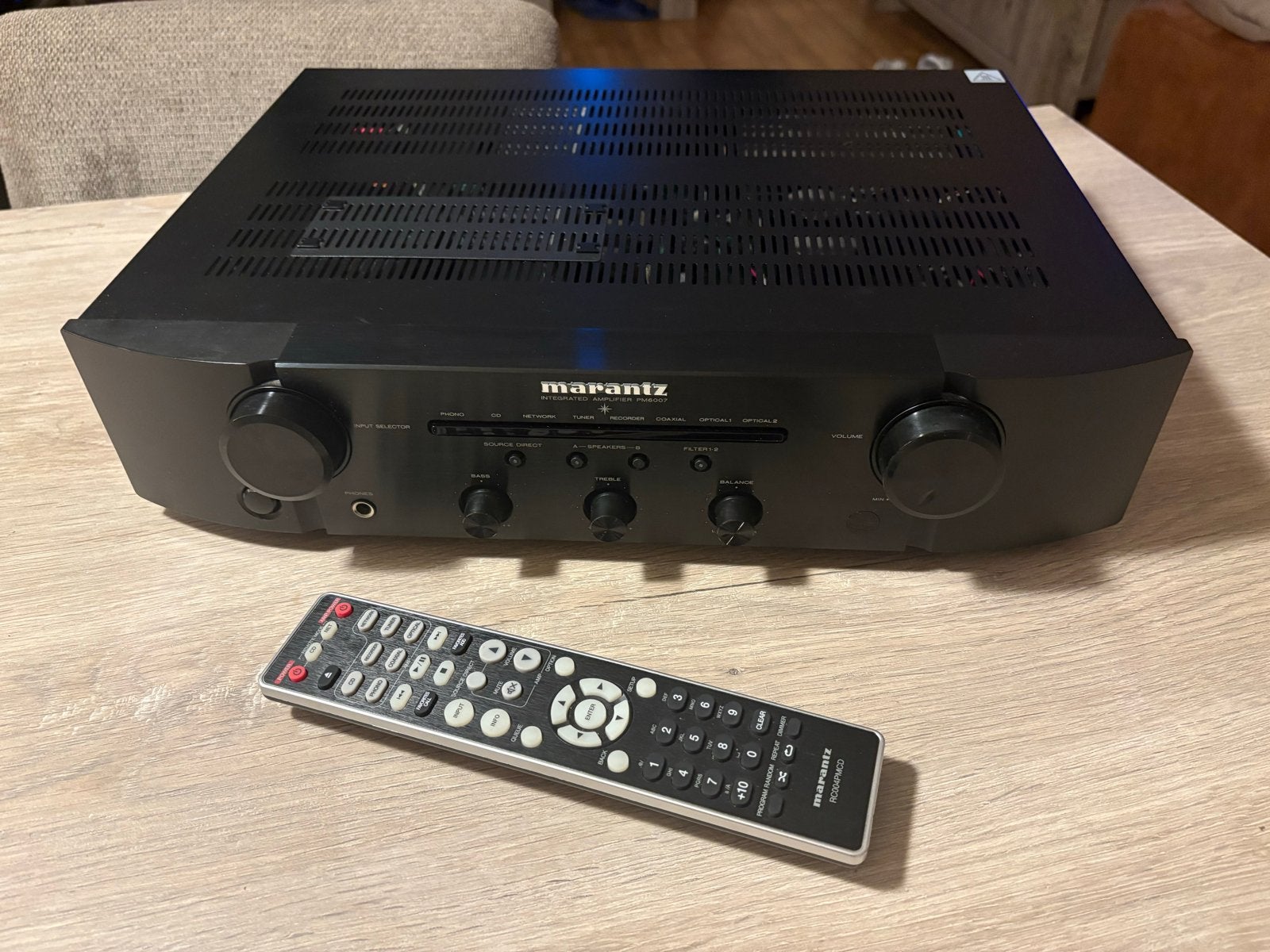 Marantz PM6007 Stereo Versterker, Gebruikt, 60 tot 120 watt, Stereo, Ophalen