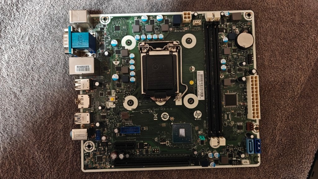 [DEFECT] HP moederbord Intel H110 LGA 1151, LGA 1151, DDR4, Ophalen of Verzenden, Micro-ATX