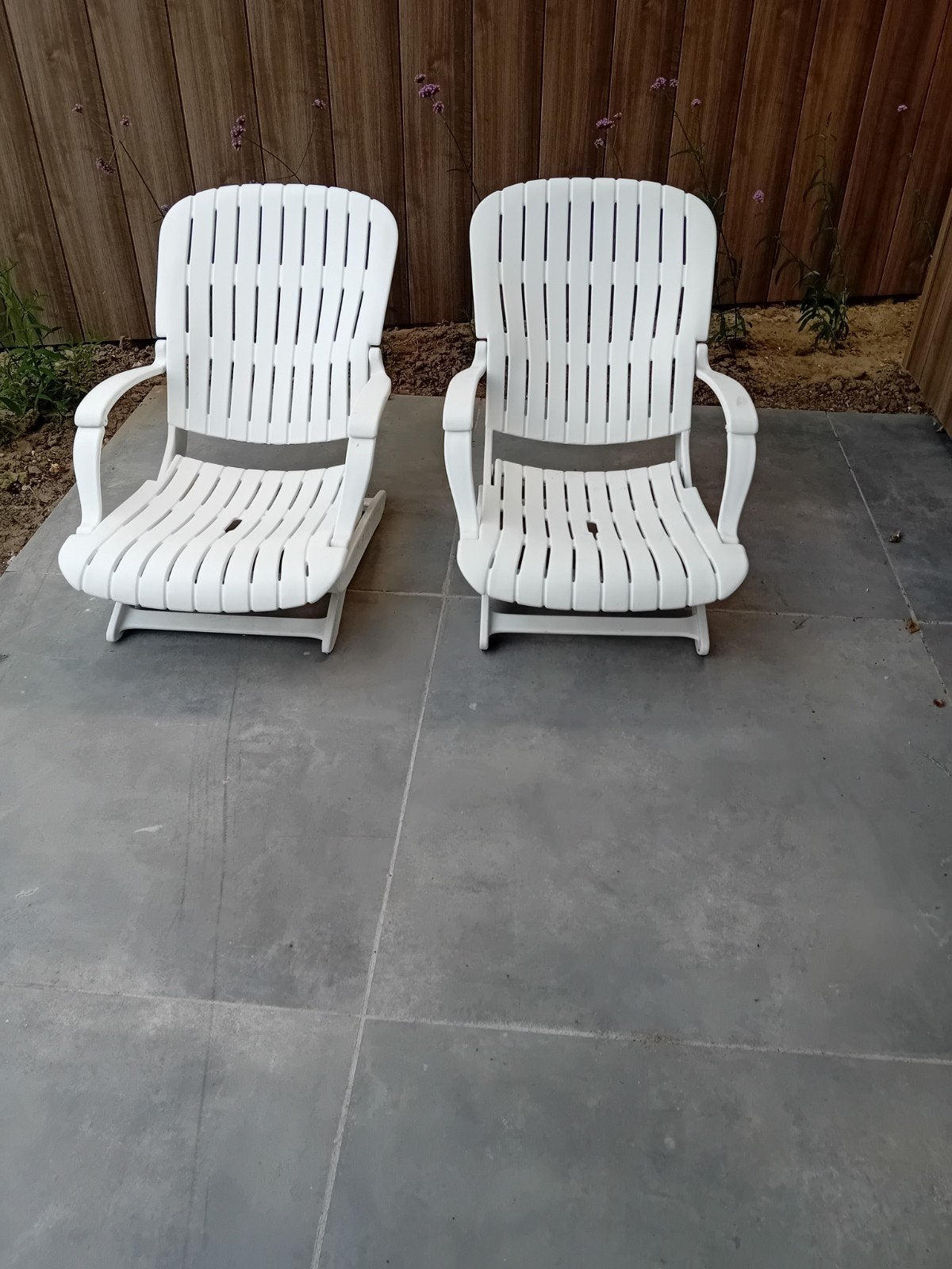 2 allibert tuinstoelen, Tuin en Terras, Tuinstoelen, Ophalen, Gebruikt, Kunststof