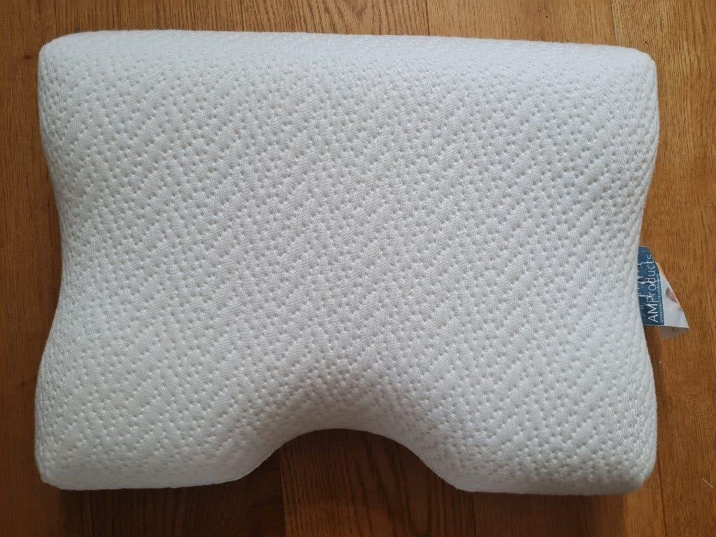AM Products hoofdkussen Zamba Spirolux 11 cm, Huis en Inrichting, Eenpersoons, Wit, Ophalen of Verzenden, Zo goed als nieuw