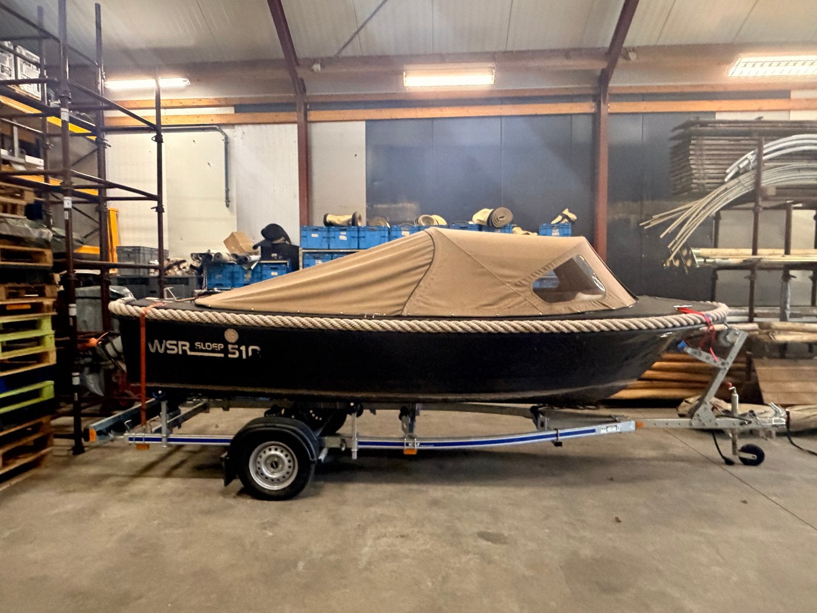 WSR Sloep 510 met Torqeedo elektrische buitenboordmotor, Watersport en Boten, Binnen eu, Elektrisch, 6 pk, Buiskap