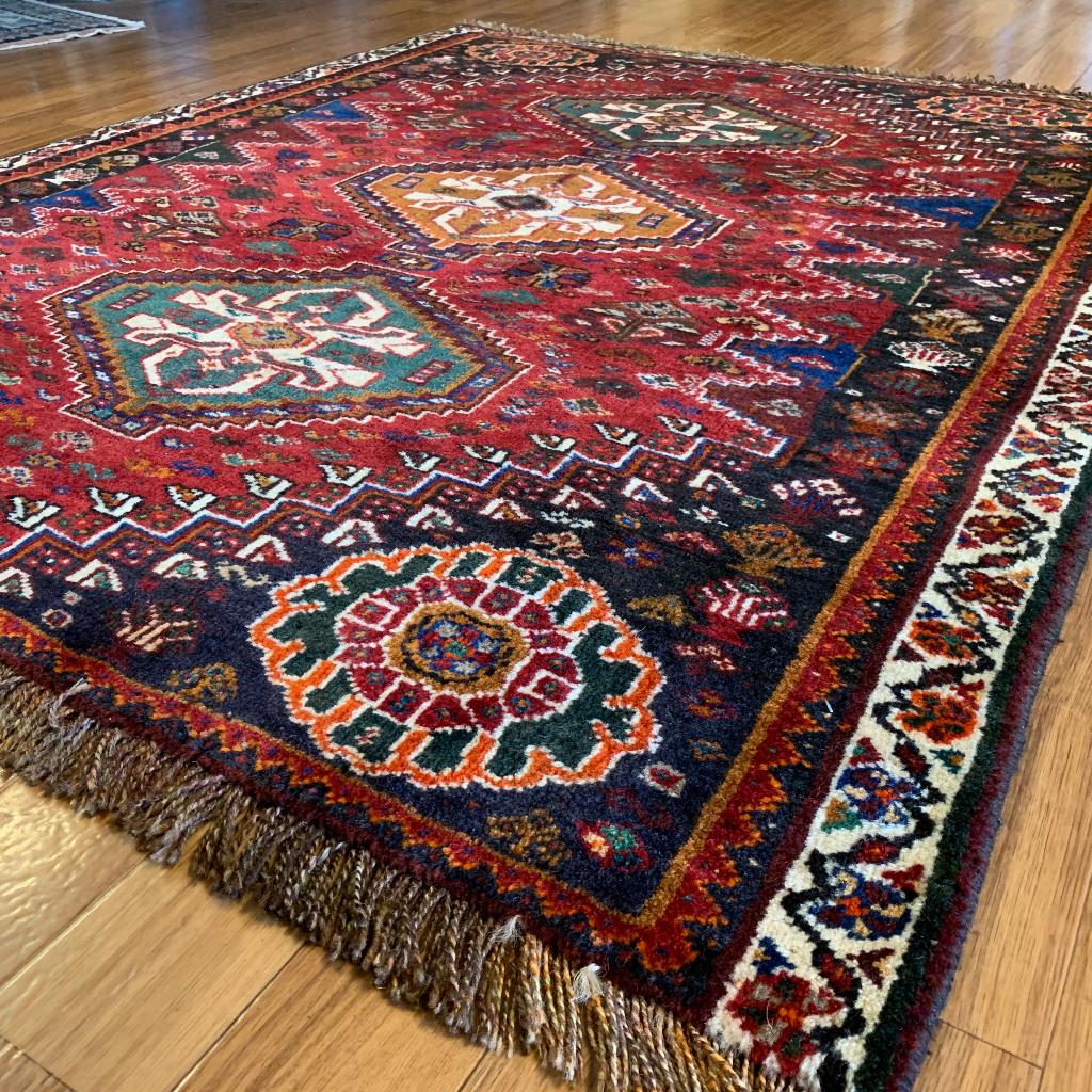 Trendy Origineel Perzisch tapijt Kaskay  148x120 vloerkleed, TTM Wonen, Meubels – (Perzische) Tapijten en Woonaccessoires, Taag 63, 2491 CS, Den Haag (Forepark)