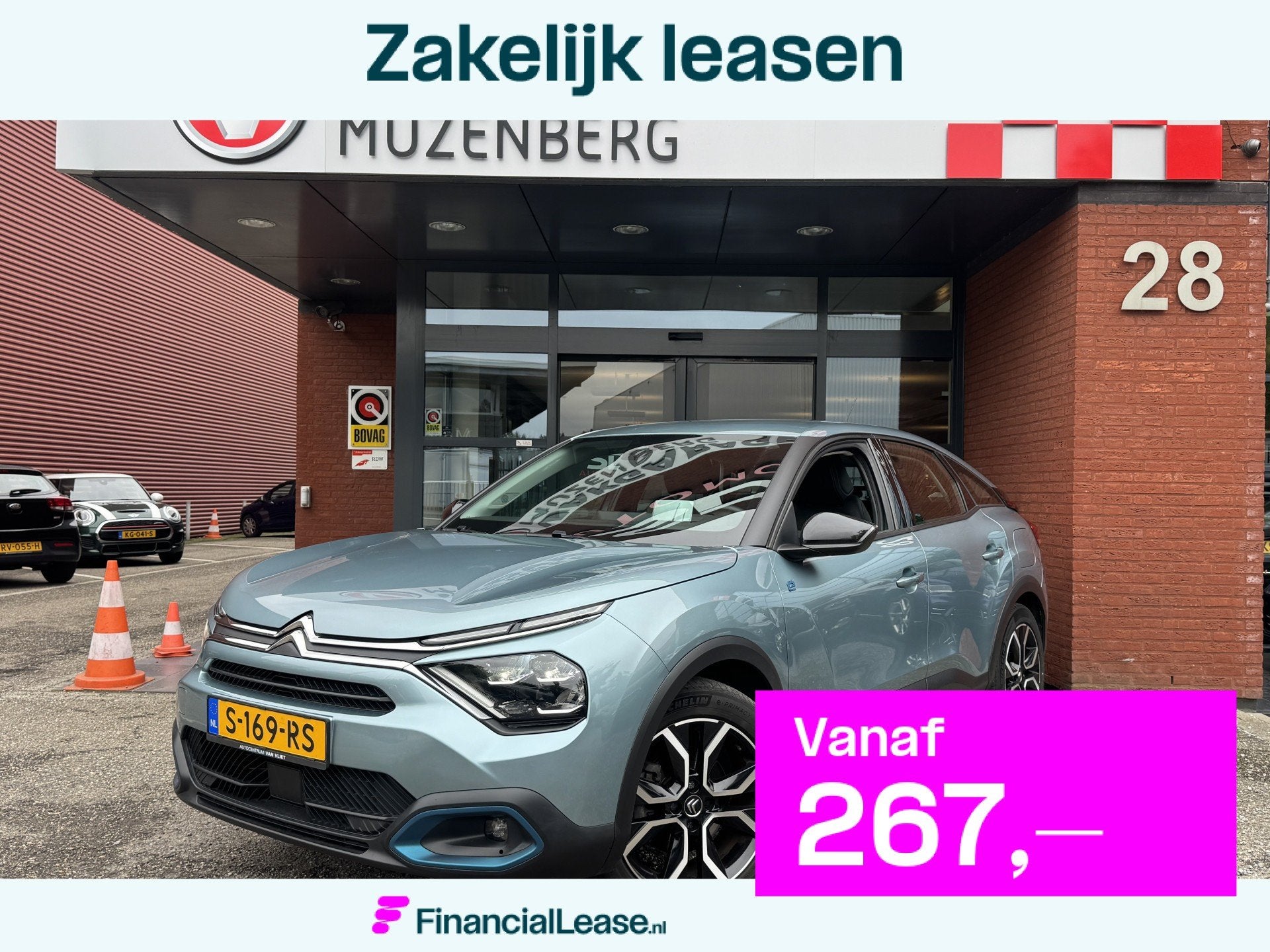 Citroën ë-C4 Feel Edition 50 kWh // 90% SOH // HEAD UP DIS, Dealer onderhouden, 136 pk, Gebruikt, Blauw