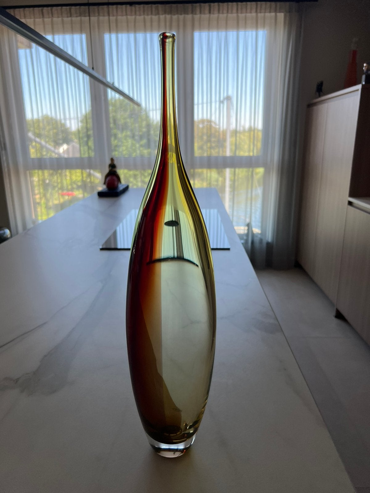 Kosta Boda 51 cm hoge vaas, Antiek en Kunst, Antiek | Glas en Kristal, Ophalen of Verzenden