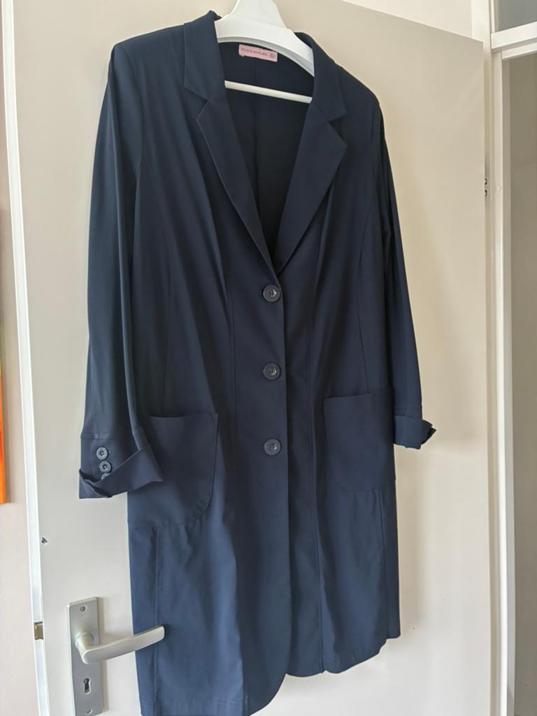 Studio Anneloes lange blazer mt XL blauw, Ophalen of Verzenden, Zo goed als nieuw, Maat 46/48 (XL) of groter, Blauw