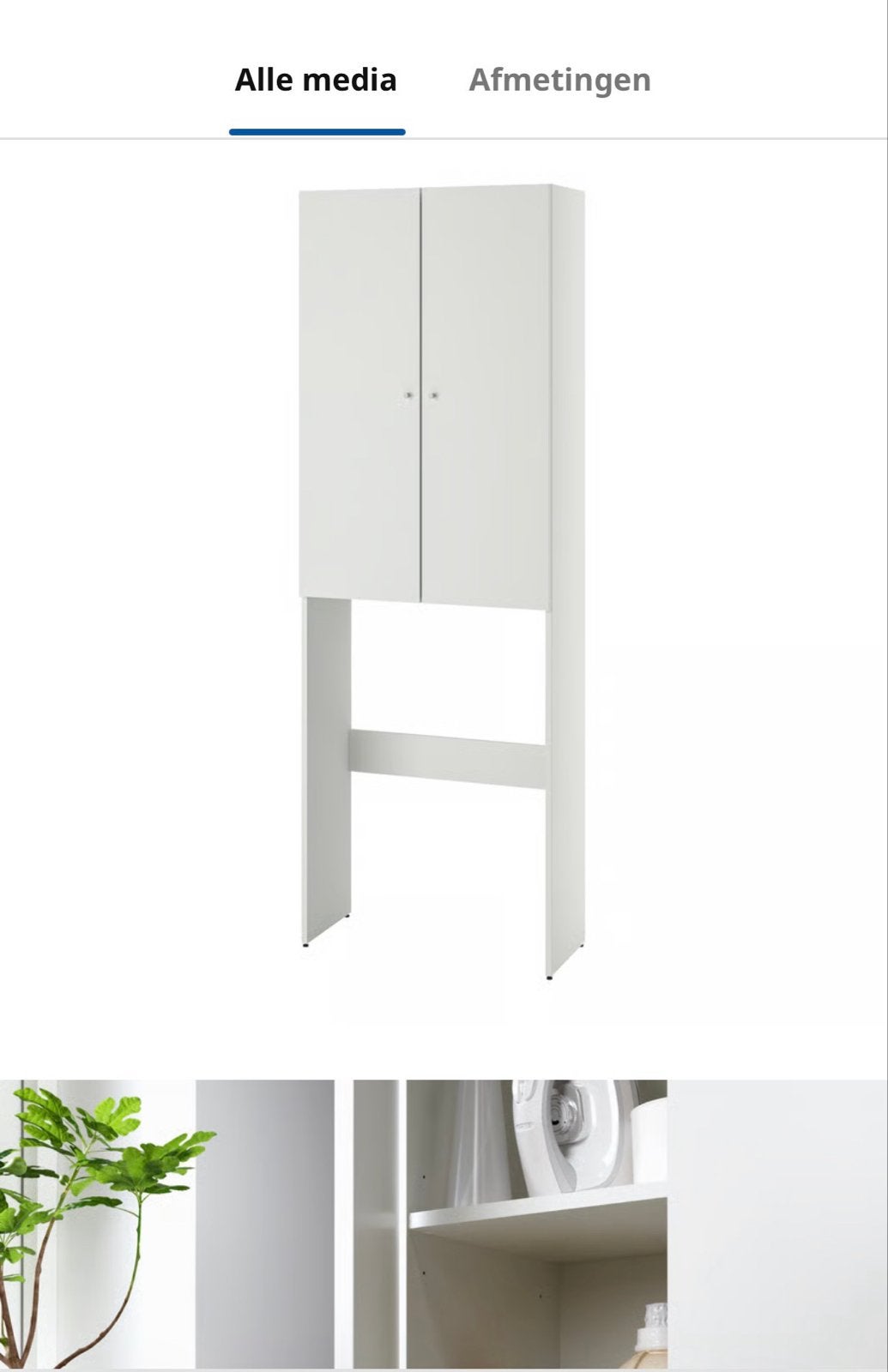 Nysjön kast voor wasmachine/ badkamerkast, Ophalen, Overige materialen, 50 tot 100 cm, Zo goed als nieuw