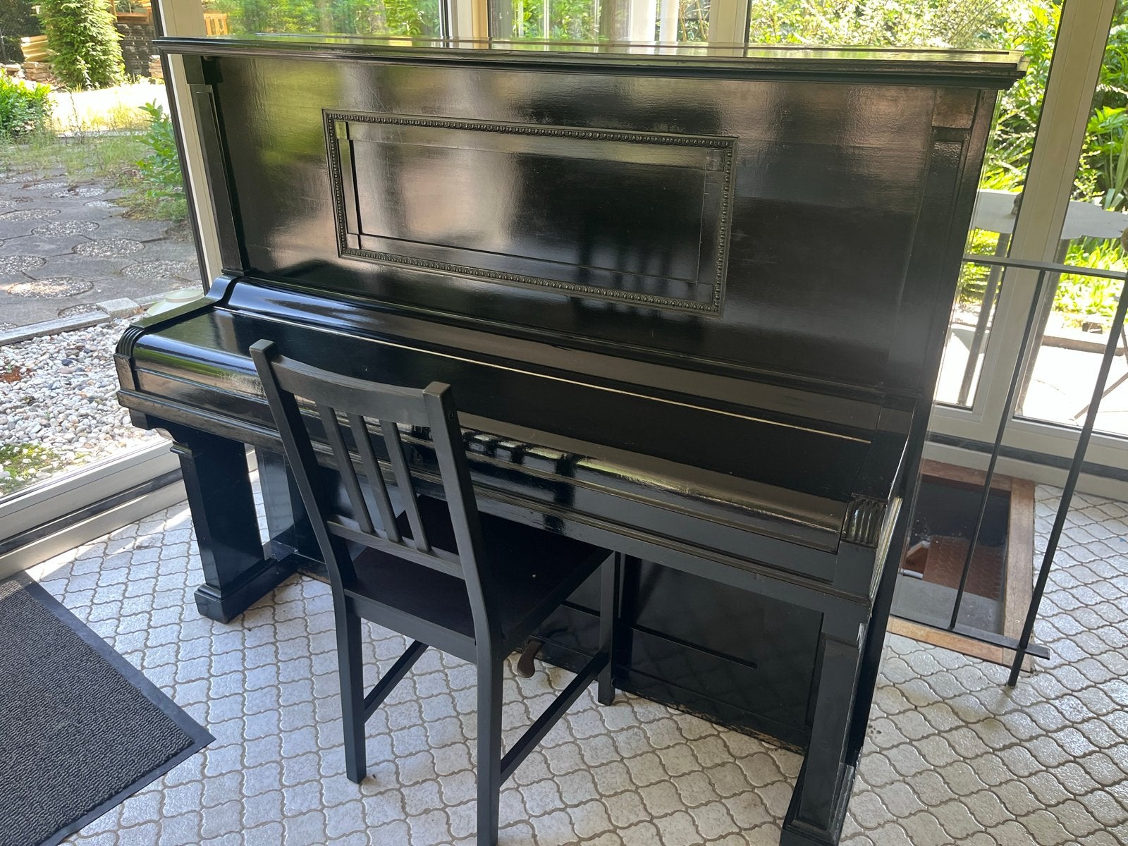 Antieke Gunther Piano - Matla & Siegelaar Den Haag, Ophalen, Gebruikt, Zwart, Piano
