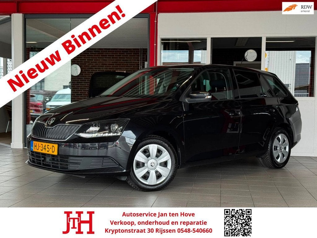 Skoda Fabia Combi 1.2 TSI Style*Cruise Control*Clima*Stoelve, Auto's, Skoda, Stof, 4 cilinders, Automatische klimaatregeling, Zwart