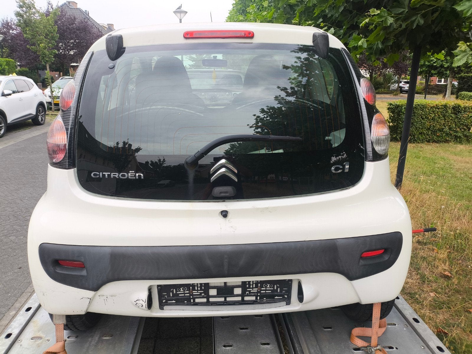 Citroën C1 2012 achterkant ruit +verwarming lampen + bumpere, Ophalen of Verzenden, Citroën