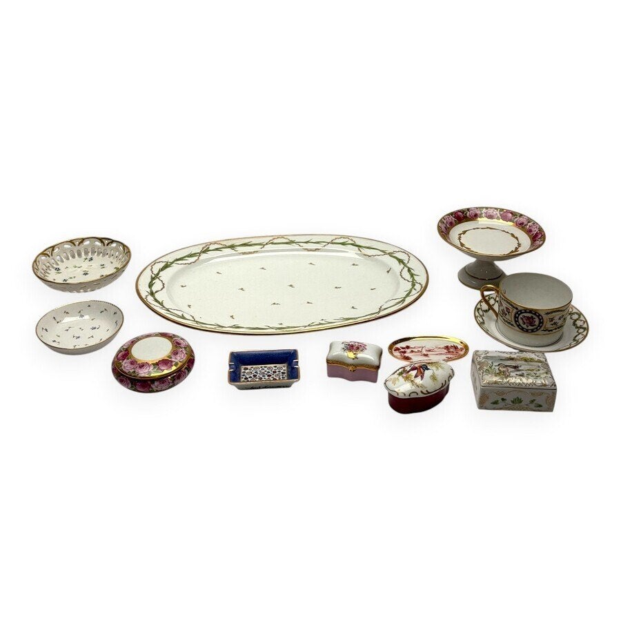 Lot porselein, veelal Limoges, Ophalen of Verzenden