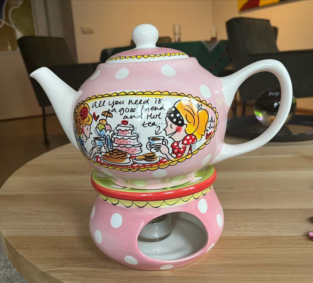 Blond amsterdam theepot, Huis en Inrichting, Keuken | Servies, Ophalen, Zo goed als nieuw