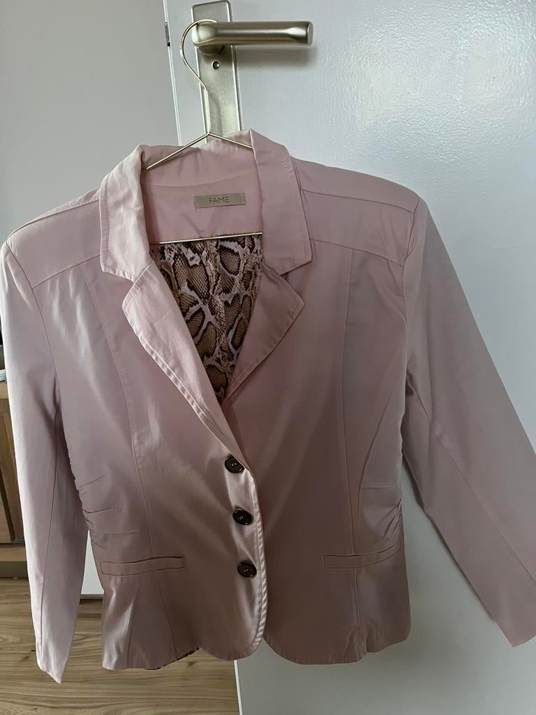 Katoene Colbert Flame, Kleding | Dames, Ophalen of Verzenden, Zo goed als nieuw, Roze