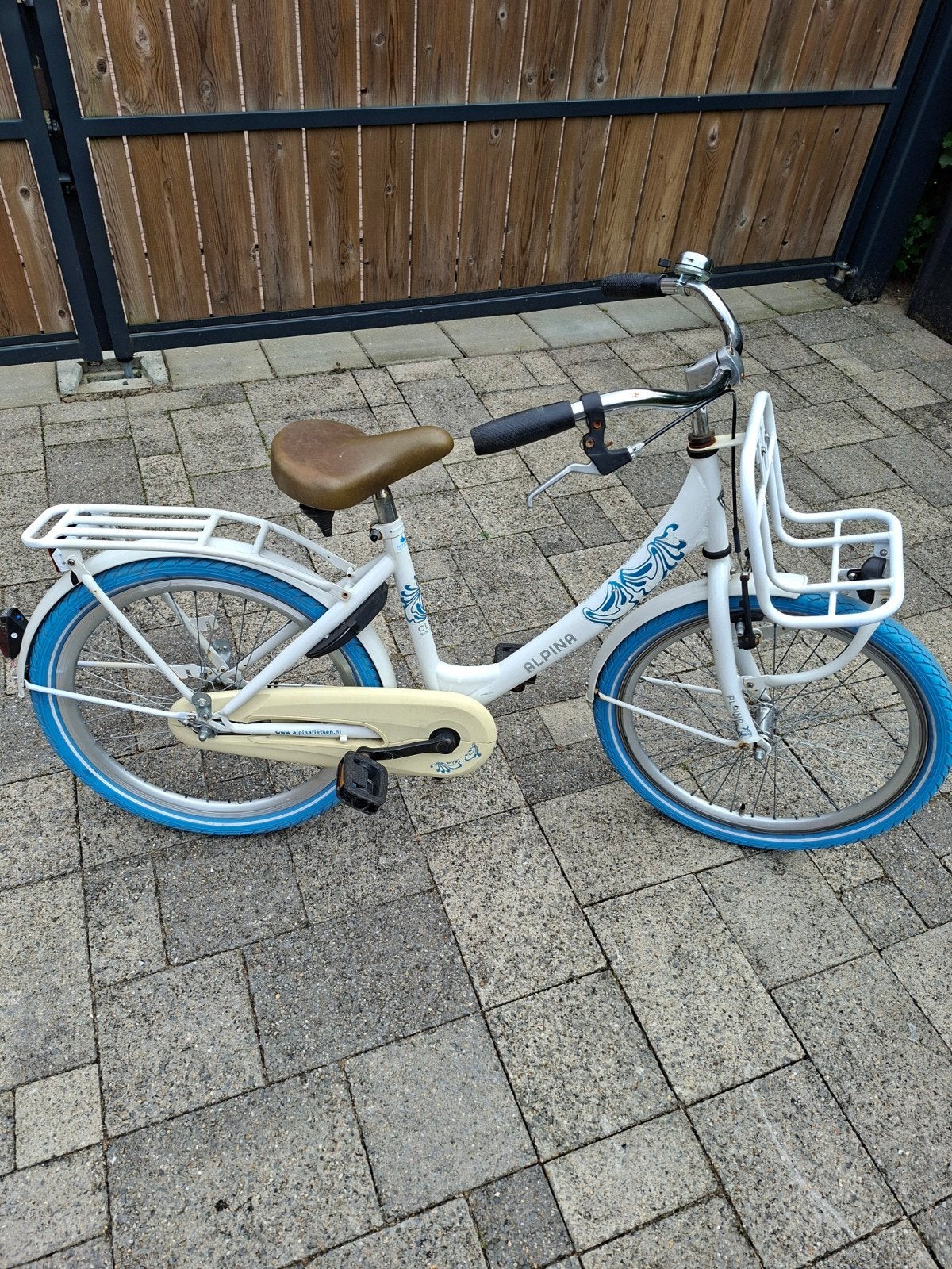 meisjes fiets 22  inch, Ophalen, Gebruikt, 22 inch, Handrem